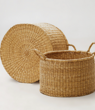 Load image into Gallery viewer, 2-in-1 Nestled Woven Basket Set
