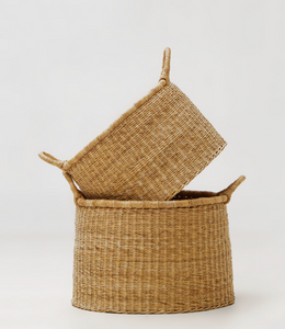 2-in-1 Nestled Woven Basket Set