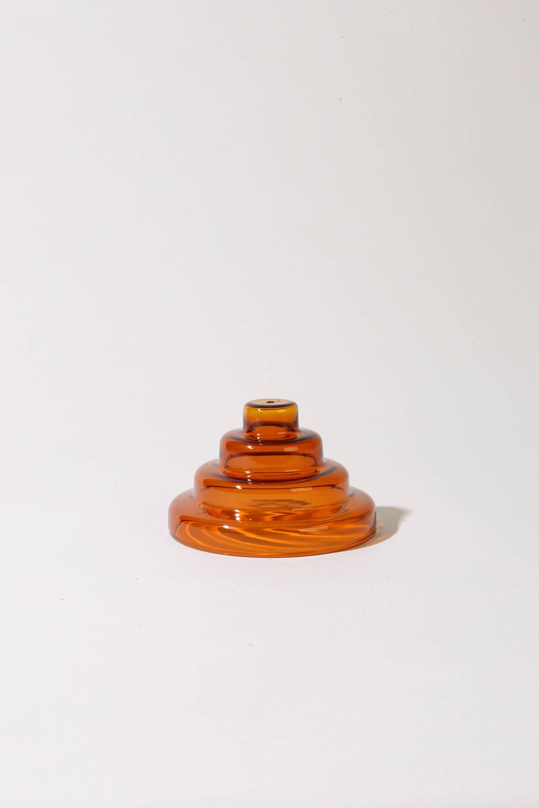 YIELD - Glass Meso Incense Holder - Amber