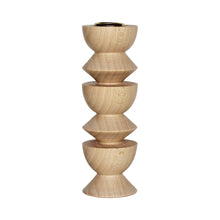 Load image into Gallery viewer, Totem Wooden Candle Holder - Tall Nº 3
