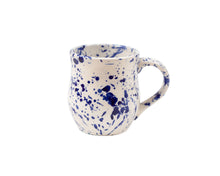 Load image into Gallery viewer, Blue Splatter Ceramic Mug - Handmade
